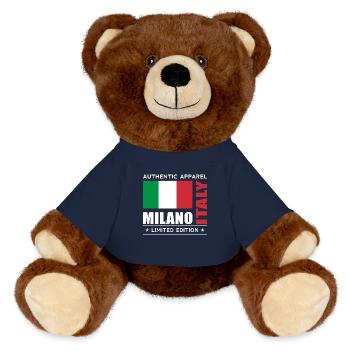 Milano - MiniFeet® RecycelBär® Teddy Bear Brown - french navy - Front