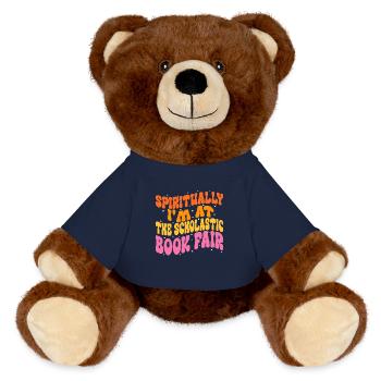 Geistlich bin ich auf der Scholastic Book Fair - MiniFeet® RecycelBär® Braun - French Navy - Vorne