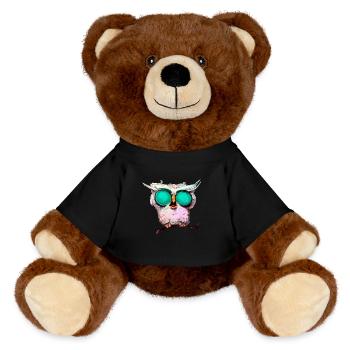 Owl_ 02 - Nounours RecycelBär® marron - noir - Devant