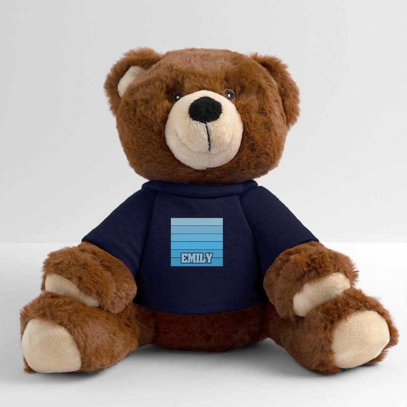 Woman's name Emily MiniFeet® RecycelBär® Teddy Bear Brown