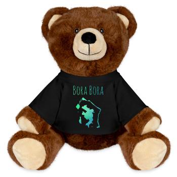 bora bora - Nounours RecycelBär® marron - noir - Devant