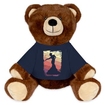 Dancing Dancer - MiniFeet® RecycelBär® Teddy Bear Brown - french navy - Front