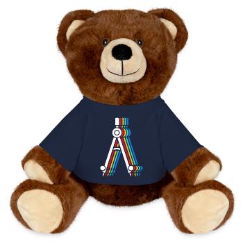 Architecte Architecture - Nounours RecycelBär® marron - bleu marine - Devant