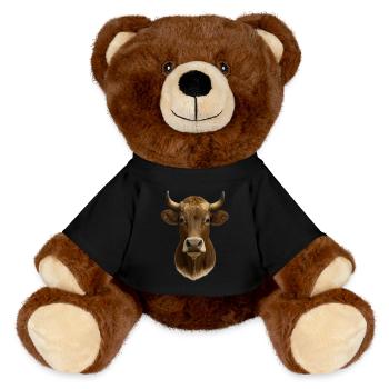 La plus belle vache - Nounours RecycelBär® marron - noir - Devant