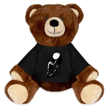 Sisiphus - MiniFeet® RecycelBär® Teddy Bear Brown - black - Front