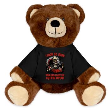 Offener Sarg Stil - MiniFeet® RecycelBär® Braun - Schwarz - Vorne