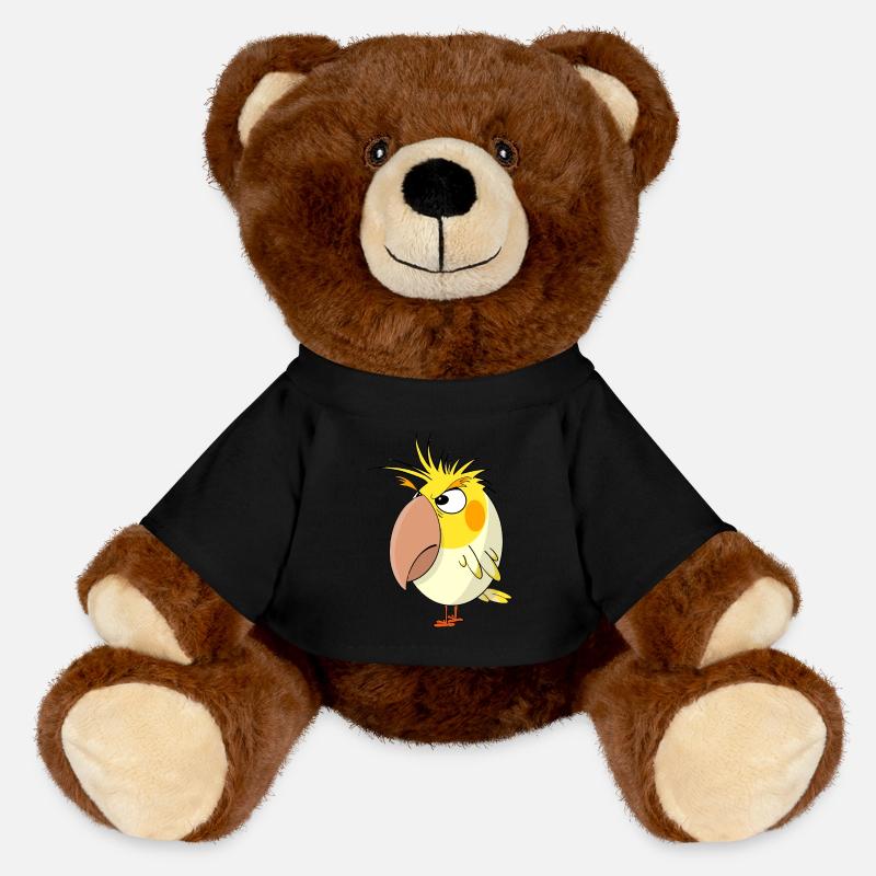 Calopsitta en colère - Nounours RecycelBär® marron - noir