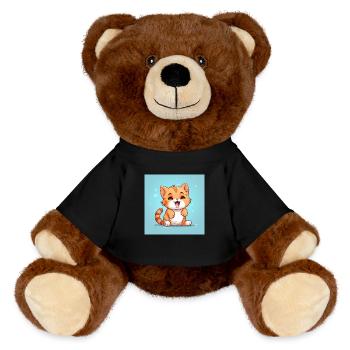 Velvet paws - MiniFeet® RecycelBär® Teddy Bear Brown - black - Front