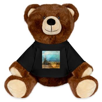 DIE WÜSTE - MiniFeet® RecycelBär® Braun - Schwarz - Vorne
