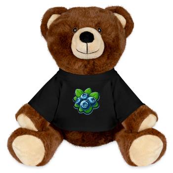 Heidelbeeren Beeren - MiniFeet® RecycelBär® Braun - Schwarz - Vorne