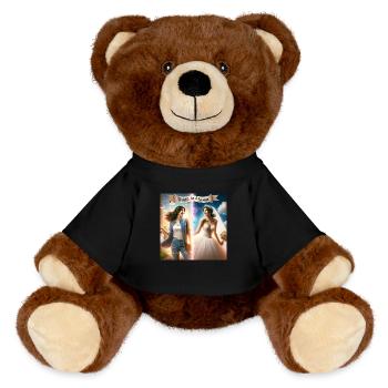 Hen Party Wedding - MiniFeet® RecycelBär® Teddy Bear Brown - black - Front