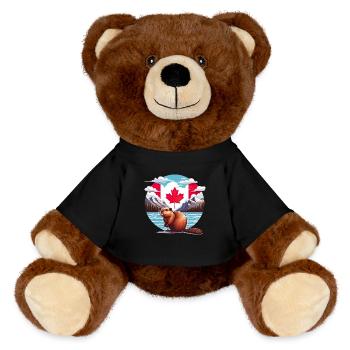 Canada Bieber 6 - Nounours RecycelBär® marron - noir - Devant