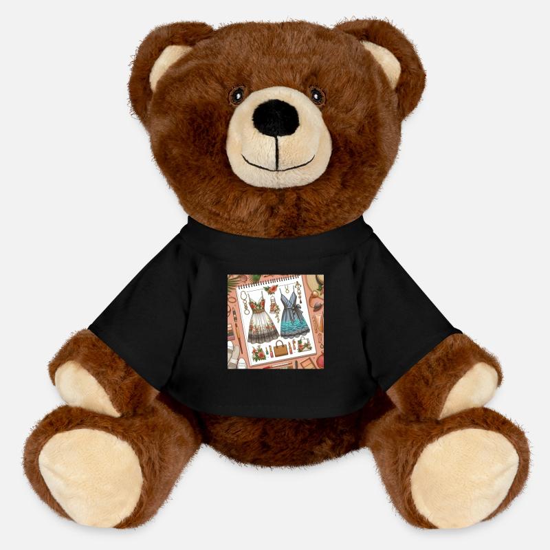 Designing. - MiniFeet® RecycelBär® Teddy Bear Brown - black