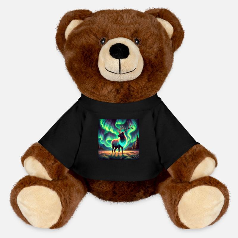 Moose and Aurora - MiniFeet® RecycelBär® Teddy Bear Brown - black