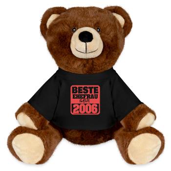 Marriage 2006 - MiniFeet® RecycelBär® Teddy Bear Brown - black - Front