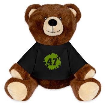 blob 47 - MiniFeet® RecycelBär® Teddy Bear Brown - black - Front
