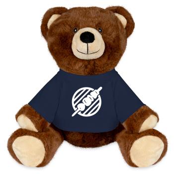Grillades de kebab - Nounours RecycelBär® marron - bleu marine - Devant