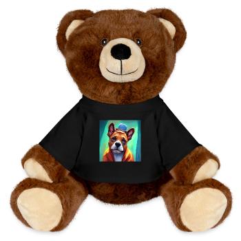 Love me tender - MiniFeet® RecycelBär® Teddy Bear Brown - black - Front