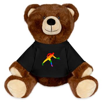 Tennis de table coloré et dynamique - Nounours RecycelBär® marron - noir - Devant