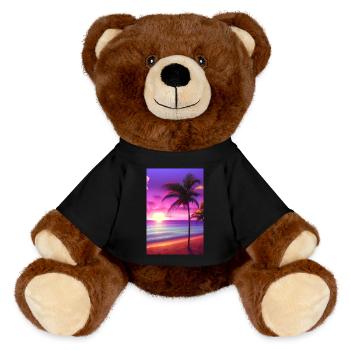 Caraïbes Palm Beach - Nounours RecycelBär® marron - noir - Devant