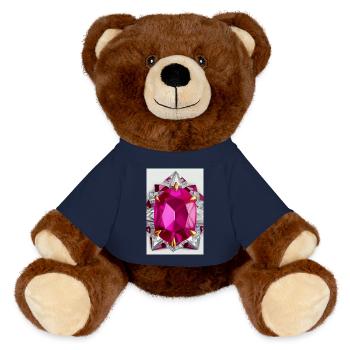 Edelstein - MiniFeet® RecycelBär® Braun - French Navy - Vorne