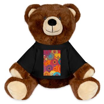 Modèle rétro - Nounours RecycelBär® marron - noir - Devant