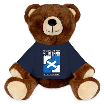 Écosse - Nounours RecycelBär® marron - bleu marine - Devant