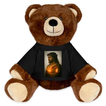 Sauveur ressuscité à l’aube - Nounours RecycelBär® marron - noir - Devant