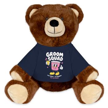 Fête de la Dernière Nuit de la Liberté - Nounours RecycelBär® marron - bleu marine - Devant