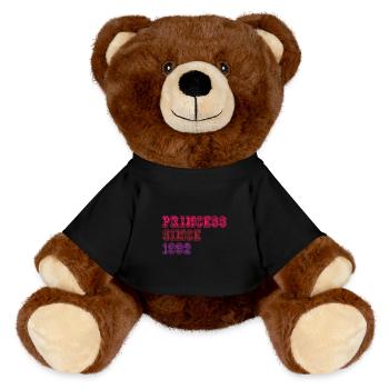 1992 Birthday Princess - MiniFeet® RecycelBär® Teddy Bear Brown - black - Front
