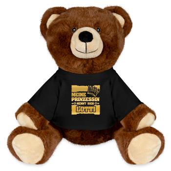 Mädchenname Lotti - MiniFeet® RecycelBär® Braun - Schwarz - Vorne