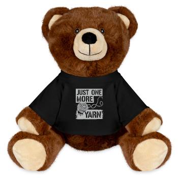 Le bonheur de tricoter en fil - Nounours RecycelBär® marron - noir - Devant