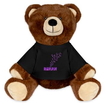 Rehan als Spaßig - MiniFeet® RecycelBär® Braun - Schwarz - Vorne