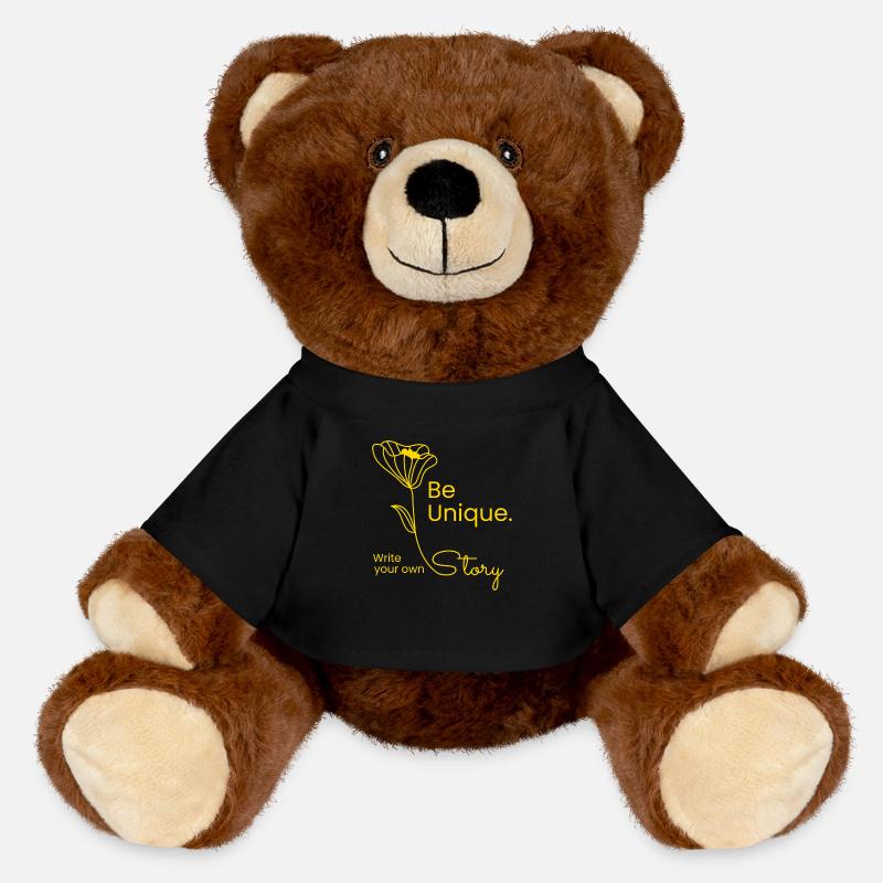 Soyez unique - Écrivez votre propre histoire - Nounours RecycelBär® marron - noir