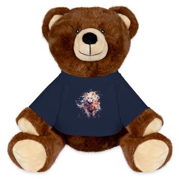 Furchtlose Katze - MiniFeet® RecycelBär® Braun - French Navy - Vorne