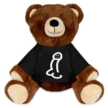 Penis - MiniFeet® RecycelBär® Teddy Bear Brown - black - Front