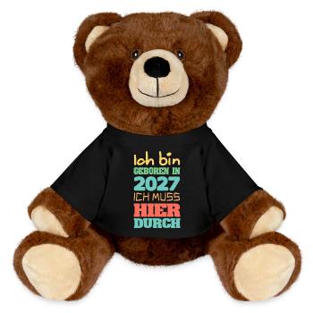 in 2027 - MiniFeet® RecycelBär® Teddy Bear Brown - black - Front
