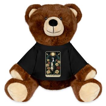 Italienisches Windspiel - MiniFeet® RecycelBär® Braun - Schwarz - Vorne