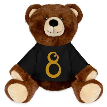 8 - MiniFeet® RecycelBär® Teddy Bear Brown - black - Front