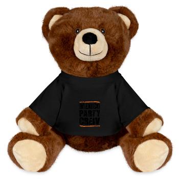 Mexico Party Crew - MiniFeet® RecycelBär® Teddy Bear Brown - black - Front