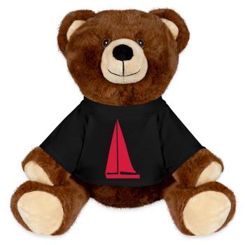 sailing - MiniFeet® RecycelBär® Teddy Bear Brown - black - Front