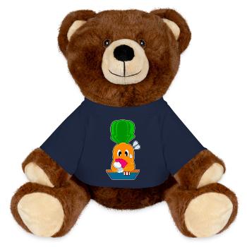 Carotte Poker Jeu de cartes de poker - Nounours RecycelBär® marron - bleu marine - Devant