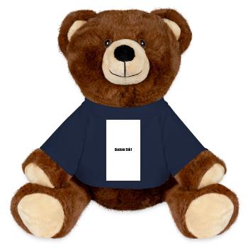 Chemise personnalisée - Nounours RecycelBär® marron - bleu marine - Devant