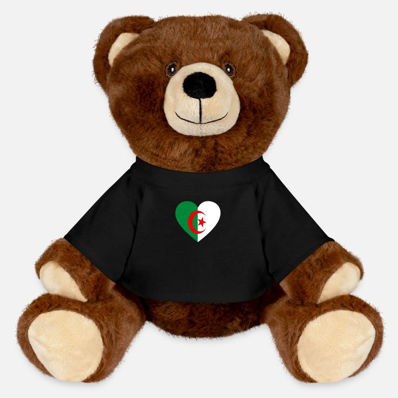 Love Love gift algeria algeria - MiniFeet® RecycelBär® Teddy Bear Brown - black