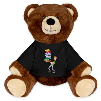 Fan de jeux de société - Nounours RecycelBär® marron - noir - Devant
