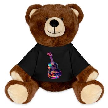 Ukulele - MiniFeet® RecycelBär® Braun - Schwarz - Vorne