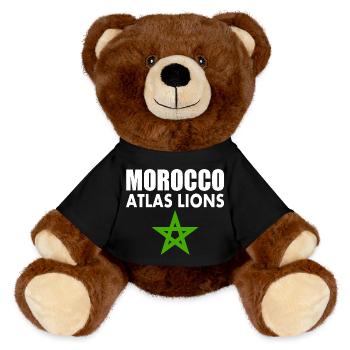 Morocco - MiniFeet® RecycelBär® Teddy Bear Brown - black - Front