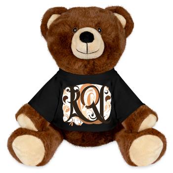 Abstract - MiniFeet® RecycelBär® Teddy Bear Brown - black - Front