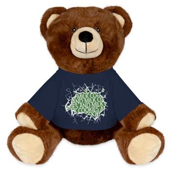 oven anti racism bear milk present - MiniFeet® RecycelBär® Braun - French Navy - Vorne