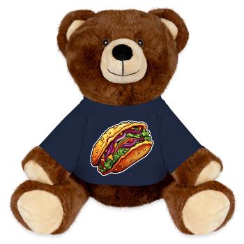 Taco - MiniFeet® RecycelBär® Braun - French Navy - Vorne